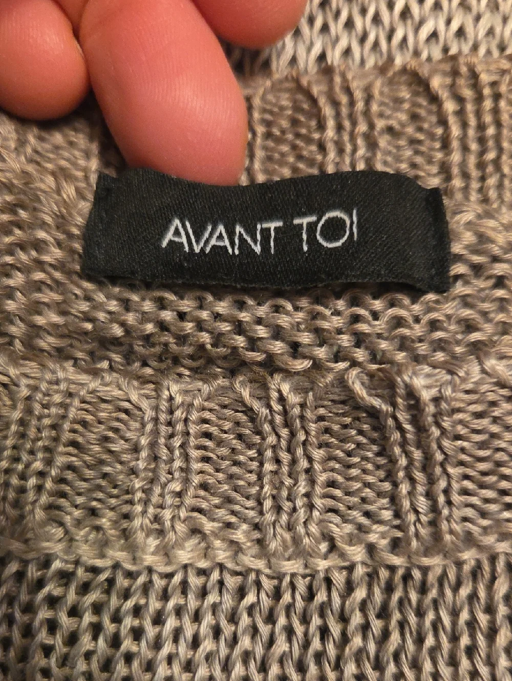 AVANT TOI Linen Sweater Tan Womens Size XS